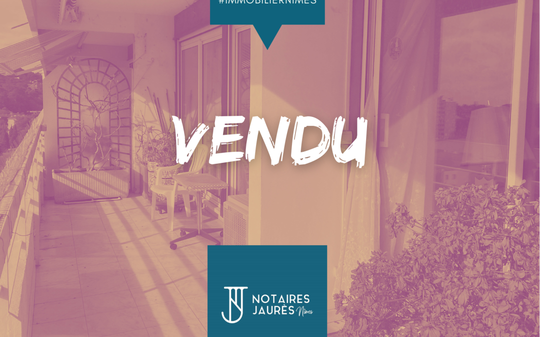 VENDU Nîmes – Appartement Jean Jaurès – T4 de 130m² – Trés lumineux – Vue à 180° sur la ville